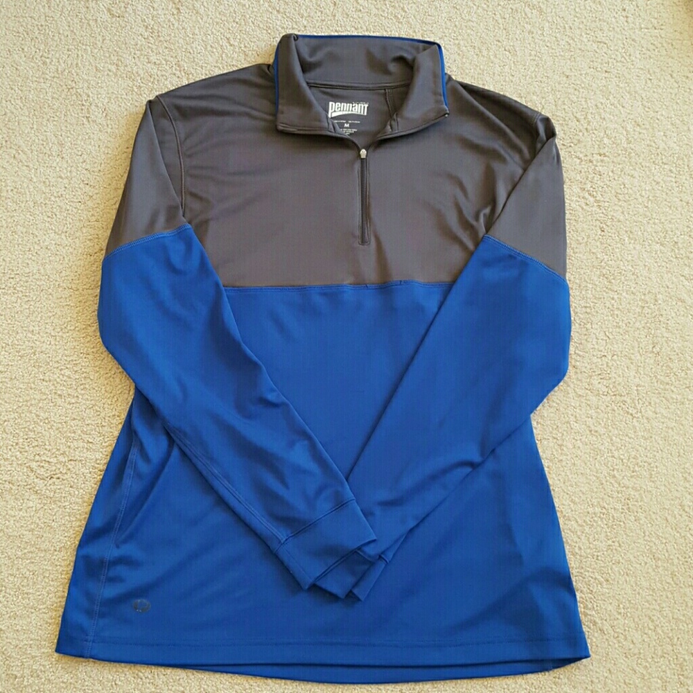Mens Pennant Brand half zip shirt
